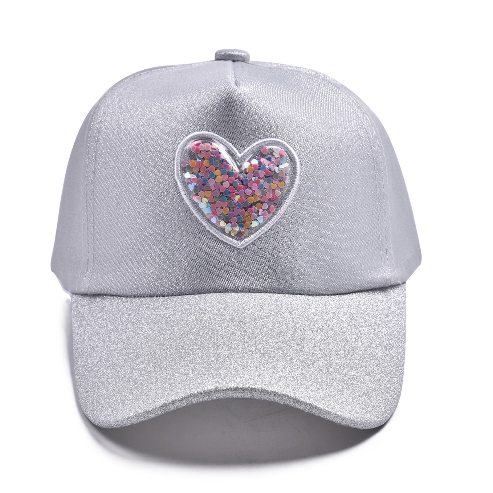 Adorable Sequined Heart Baseball Cap For Children Comfortable Outdoor ...