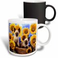 thumbnail image 1 of 3drose, Adorable Siamese Kittens N Sunflowers, 11oz Magic Transforming Mug, 1 of 7