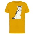 thumbnail image 1 of Adorable Siberian Husky Cartoon Tee Men's -Image by Shutterstock, 1 of 1