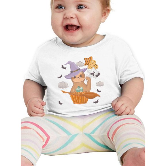 Adorable Sloth W Balloons T-Shirt Infant -Image by Shutterstock,  12 Months
