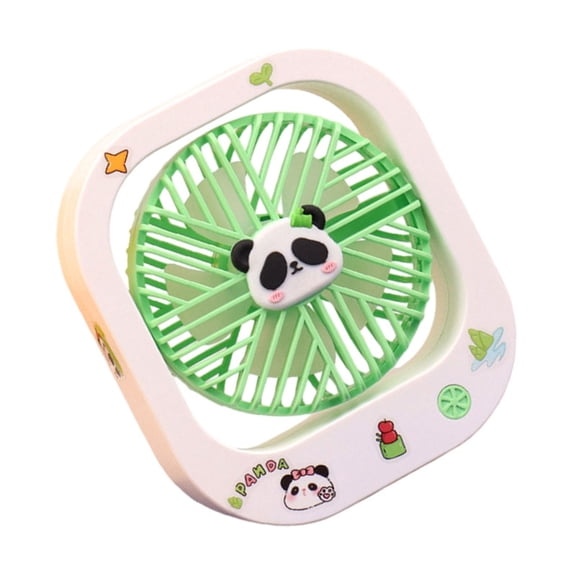 Adorable Small Fan Square Shape Low Noise Technology 3 Wind Modes Texture Suitable for and Adults