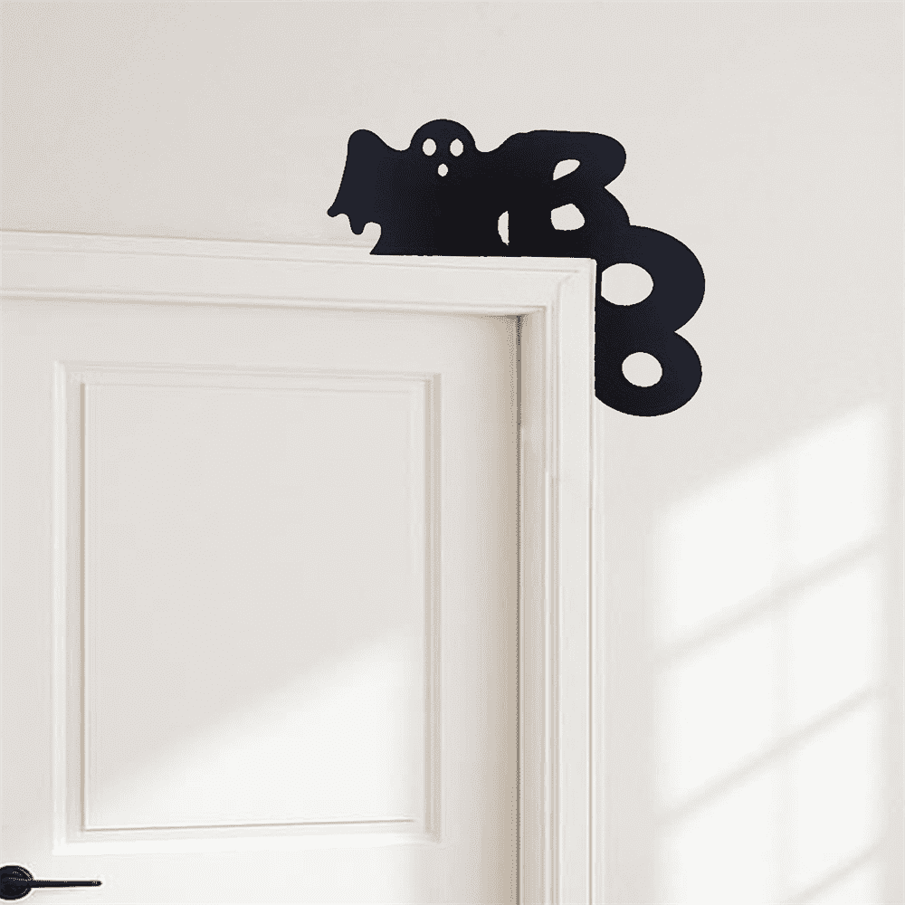 Adorable Spooky Ghost Door Hanger Iron Decor for Halloween and Beyond