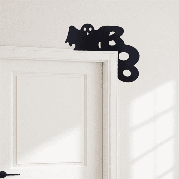 Adorable Spooky Ghost Door Hanger Iron Decor for Halloween and Beyond