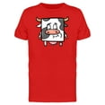 thumbnail image 1 of Adorable Square Cow Cartoon Tee Men's -Image by Shutterstock, 1 of 1