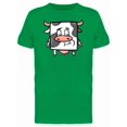 thumbnail image 1 of Adorable Square Cow Cartoon Tee Men's - Men T-Shirt, Xtra Large, 1 of 1