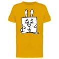 thumbnail image 1 of Adorable Square Rabbit Cartoon Tee Men's -Image by Shutterstock, 1 of 1