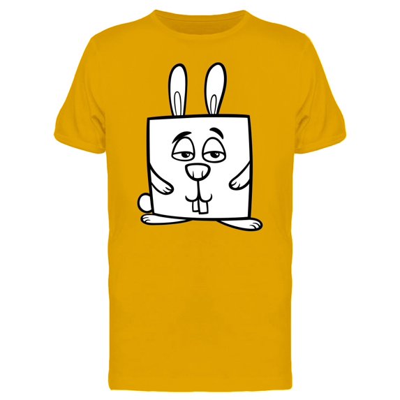 Adorable Square Rabbit Cartoon Tee Men's -Image by Shutterstock
