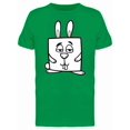 thumbnail image 1 of Adorable Square Rabbit Cartoon Tee Men's -Image by Shutterstock, 1 of 1