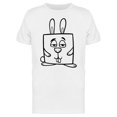 thumbnail image 1 of Adorable Square Rabbit Cartoon Tee Men's -Image by Shutterstock, 1 of 1