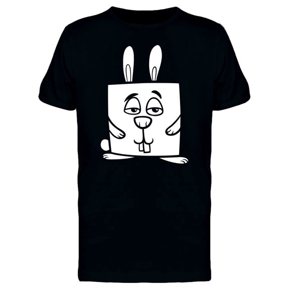 Adorable Square Rabbit Cartoon Tee Men's -Image by Shutterstock