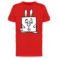 thumbnail image 1 of Adorable Square Rabbit Cartoon Tee Men's -Image by Shutterstock, 1 of 1