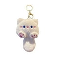 thumbnail image 1 of Adorable Squeaky Kitty Stuffed Animal Hanging Keychain Charm Toy For Machine Decoration And Giving, 1 of 4
