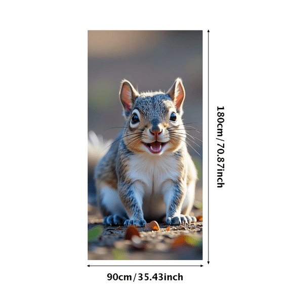 Adorable Squirrel Design Banner Background Party Decorations Photography Props Backdrop for Outdoor Events Kids Parties and Picnics