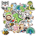 thumbnail image 1 of Adorable Stationery Stickers Funny Animal Stickers Cartoon Graffiti Decals for Laptops Suitcase, 1 of 9
