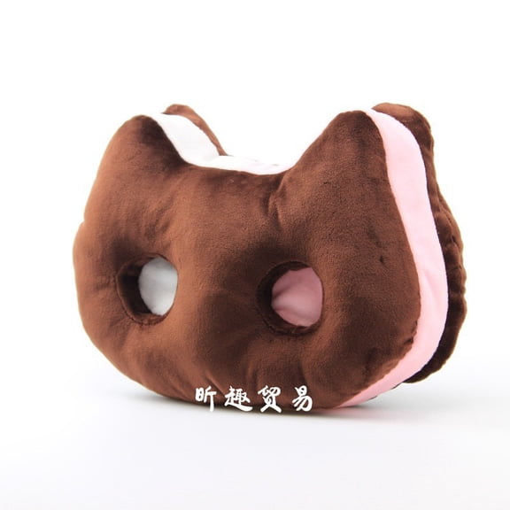 Adorable Steven the Cat Cookie-Themed Plush Cushion Huggable Furry Throw Pillow & Room Decor