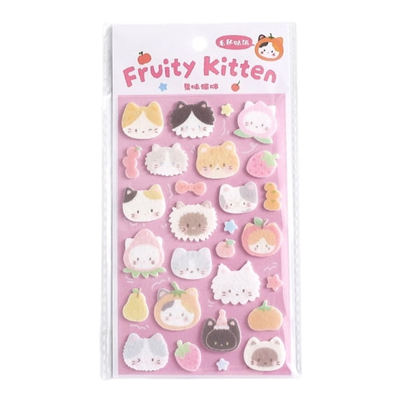 Soft Felt Stickers for Raised Designs for Decorating Phone Cases, Notebooks and Headphones