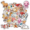 thumbnail image 1 of Adorable Stickers Animal Stickers Marine Stickers Cute Decals Funny Stickers for Laptops Phones Notebooks, 1 of 9