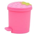 Strawberry Mini Trash Bin and Desktop Organizer with Lid Practical, Adorable Home Storage