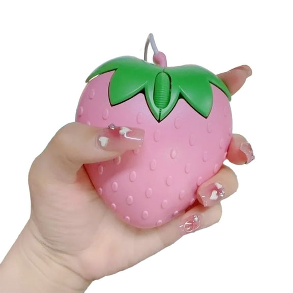 Adorable Strawberry USB Optical Gaming for Office and Laptop