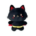 thumbnail image 1 of Adorable Superhero Black Cat Plush Toy with Cape Soft and Cuddly Stuffed Animal for Kids and Adults, 12 Inches, 1 of 5