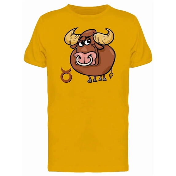 Adorable Taurus Zodiac Cartoon Tee Men's -Image by Shutterstock