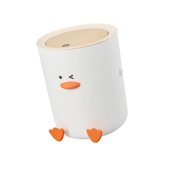 Adorable Theme Trash Bin, Leak-Proof Modern Design For Tight Spaces In Kitchen & Bathroom Home Accessories