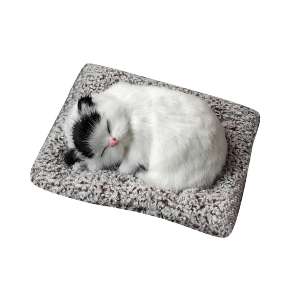Adorable Toy Mini Cat in Mattress with Meow Sounds Sleeping Kitty Toy for Kids Boys Girls Cute Interactive Pet
