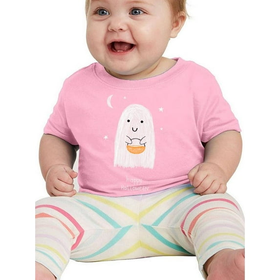 Adorable Trick Or Treat Ghost T-Shirt Infant -Image by Shutterstock, 12 Months