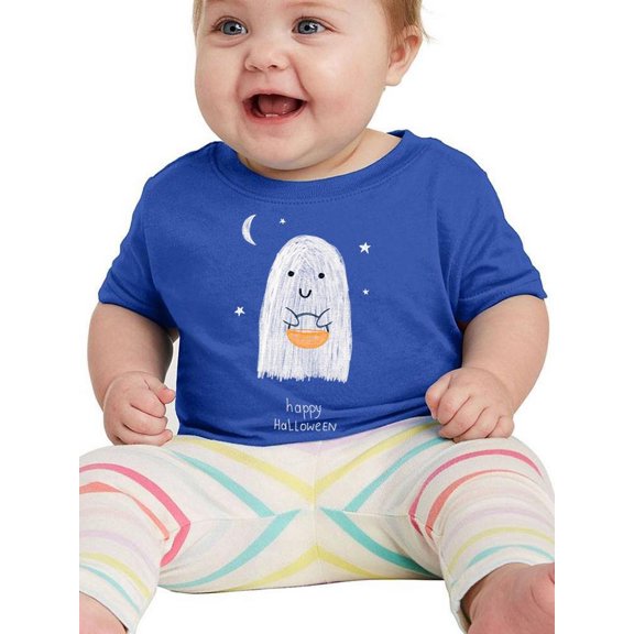 Adorable Trick Or Treat Ghost T-Shirt Infant -Image by Shutterstock,  18 Months