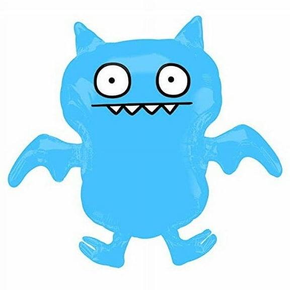 Adorable Ugly Dolls Birthday Party Supplies Super Shape Metallic Balloon (1 Piece), 26" x 21", Blue