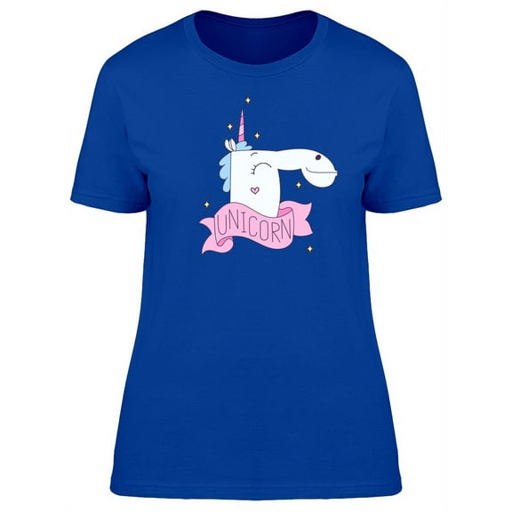 Adorable Unicorn Doodle T-Shirt Women -Image by Shutterstock, Female XX-Large