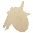 thumbnail image 1 of Adorable Unicorn Face Doodle Wood Shape Unfinished Piece Cutout Craft DIY Projects - 6.25 Inch Size - 1/4 Inch Thick, 1 of 7