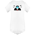 thumbnail image 1 of Adorable Vampire Kid Doodle Bodysuit Infant -Image by Shutterstock,  6 Months, 1 of 2