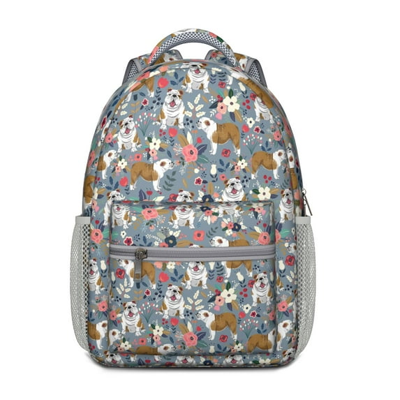 Adorable Watercolor Dog Backpack – Funny Canine Pattern School Bag for , Cartoon Paw Print Bookbag