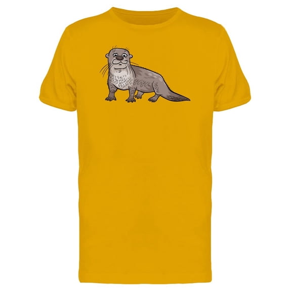 Adorable Watercolor Otter Tee Men's -Image by Shutterstock