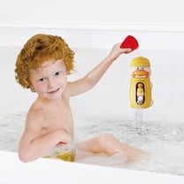 Adorable Waterwheel Bath Toy for Babies - Rotating Water Wheel Bathtub Toy Set with Interactive Spinning Fun, Safe Plastic for Infant & Toddler Bathtime,Yellow