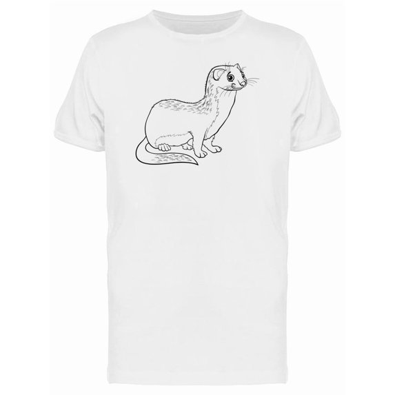 Adorable Weasel Cartoon Tee Men's -Image by Shutterstock