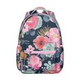 thumbnail image 1 of "Adorable Wildflower Print Backpack Featuring Sunflowers - Perfect College Bag for Women, Multiple Organizer Pockets, Comfortable Adjustable Straps", 1 of 6