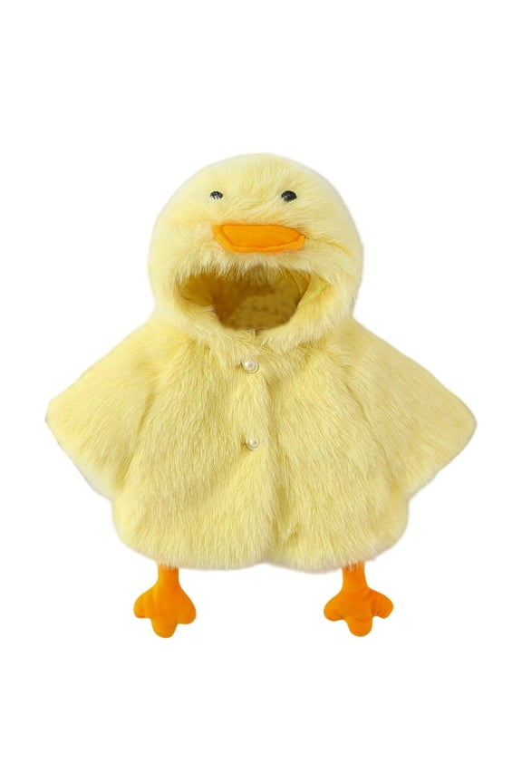 Adorable Winter Hooded Cape Coat For Baby Girls Soft Warm Outerwear With Cute Cartoon Design For Toddler Jacket for Girls Cozy Outerwear Jackets Coat Winter Clothes