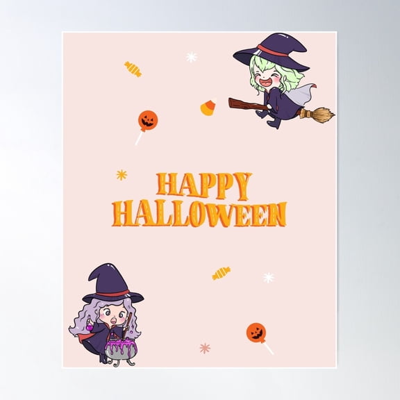 Adorable Witchy Charm Poster Wall Art, Modern Wall Decor For Living Room Bedroom, 12x18 UNFRAMED