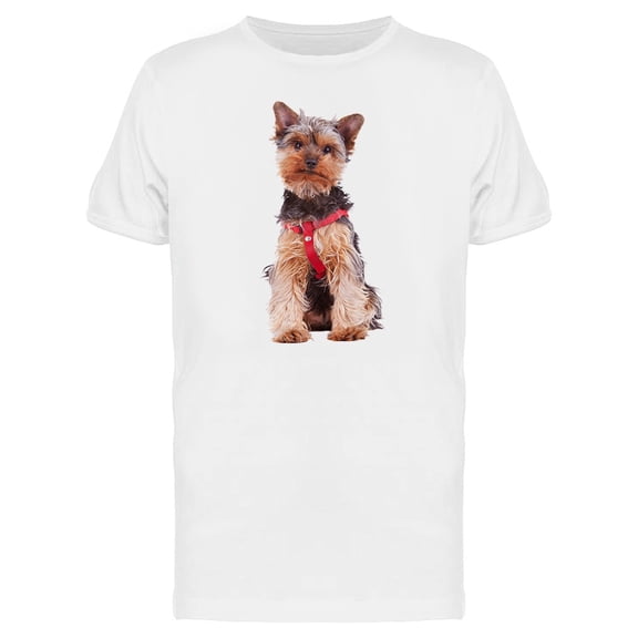 Adorable Yorkshire Puppy Dog Tee Men's -Image by Shutterstock