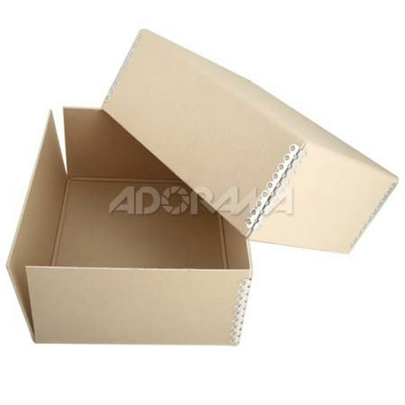 Adorama 5x7" Print Storage Box, Drop Front Design, 5 1/2x7 1/2x3"