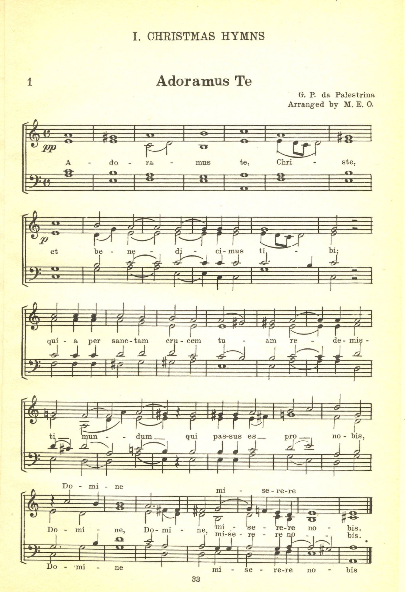 Adoramus Te NoÔø?ls A Collection of Christmas Carols 1932 Canvas Art - (24 x 36)