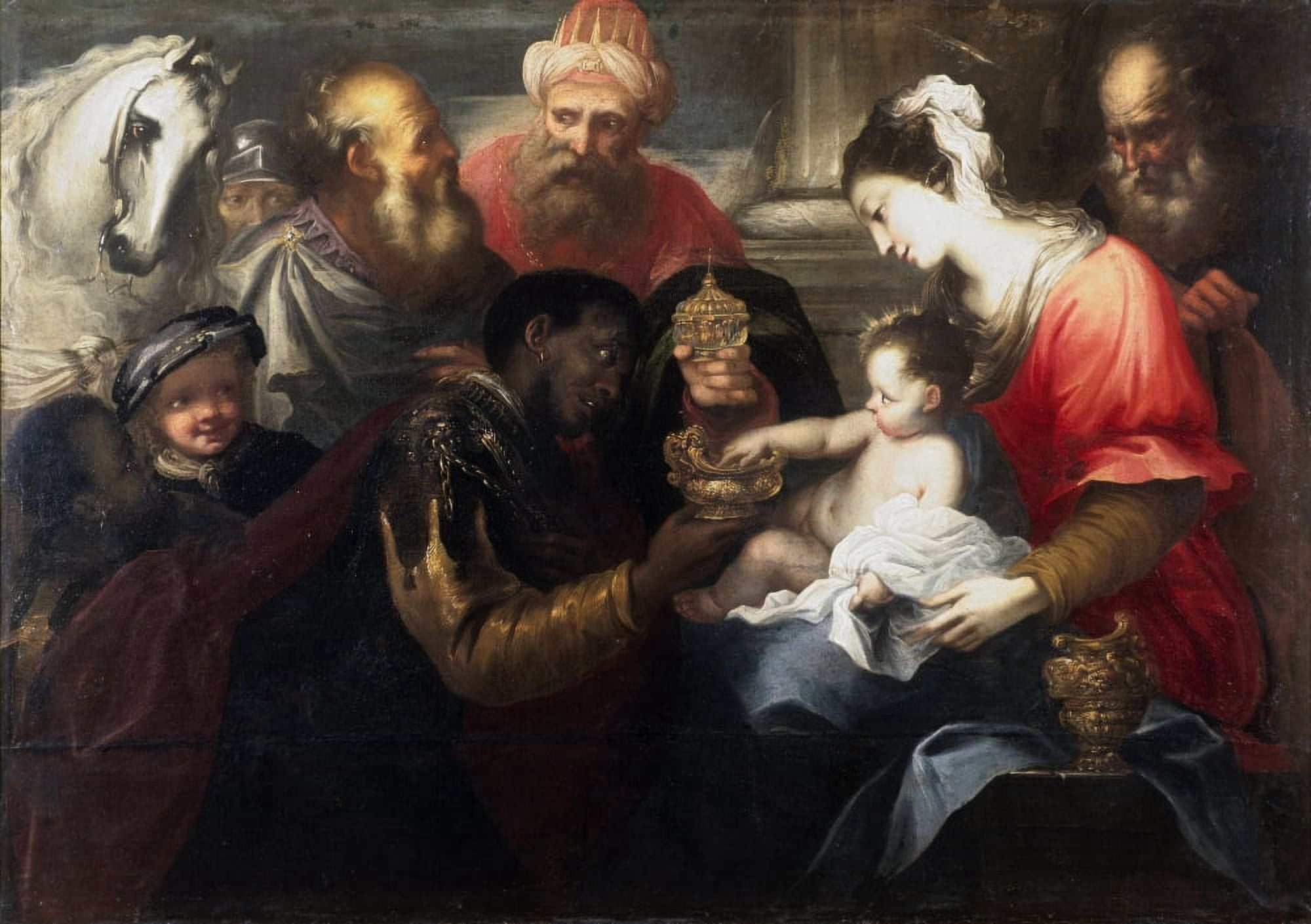 Adoration Of The Magi (Adorazione Dei Magi) Canvas Art - (24 x 18)