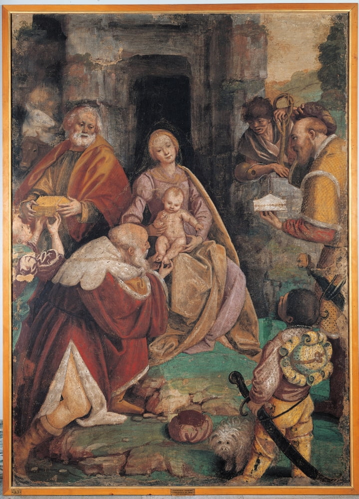 Adoration Of The Magi Canvas Art - (18 x 24)