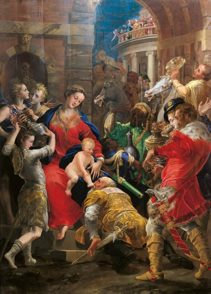 Adoration Of The Magi Canvas Art -  (24 x 36)