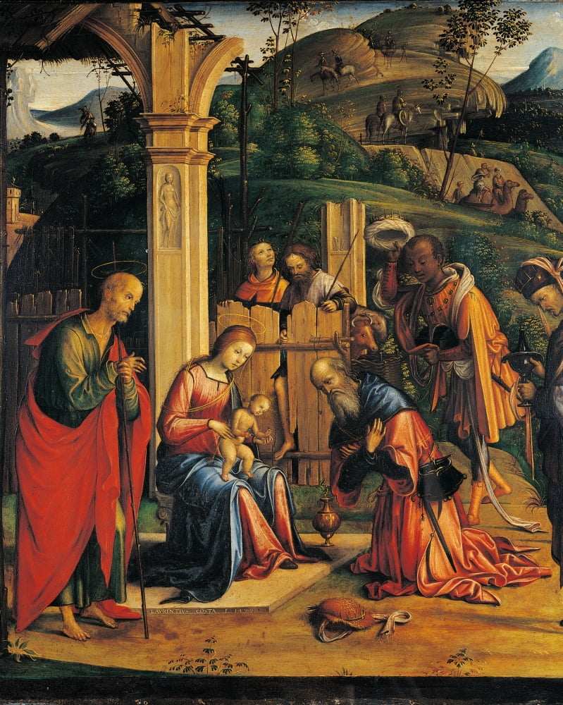Adoration Of The Magi Canvas Art -  (24 x 36)