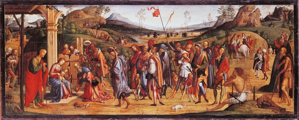 Adoration Of The Magi Canvas Art - (36 x 24)