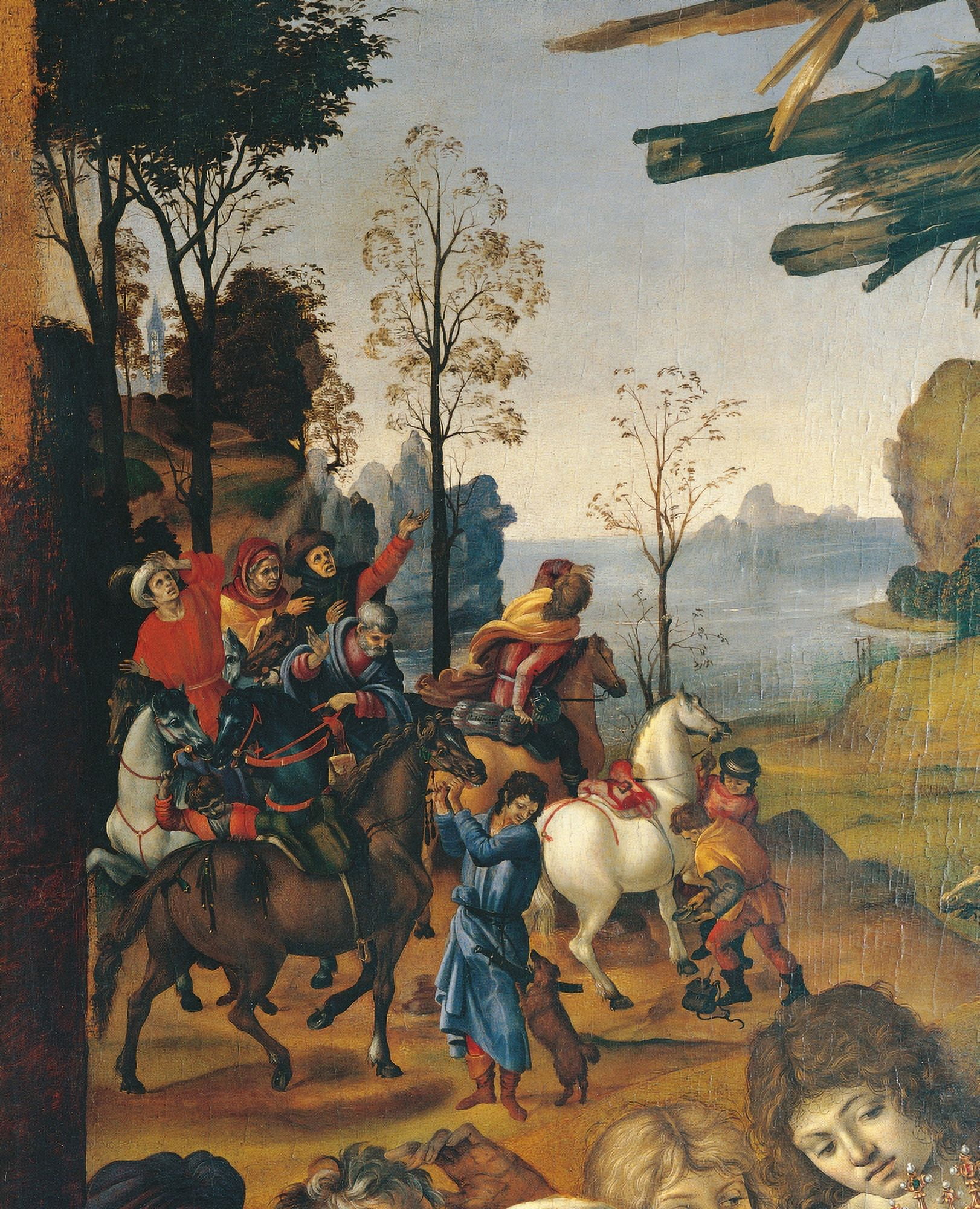 Adoration Of The Magi (Panel In The Church Of San Donato) Canvas Art - (18 x 24)