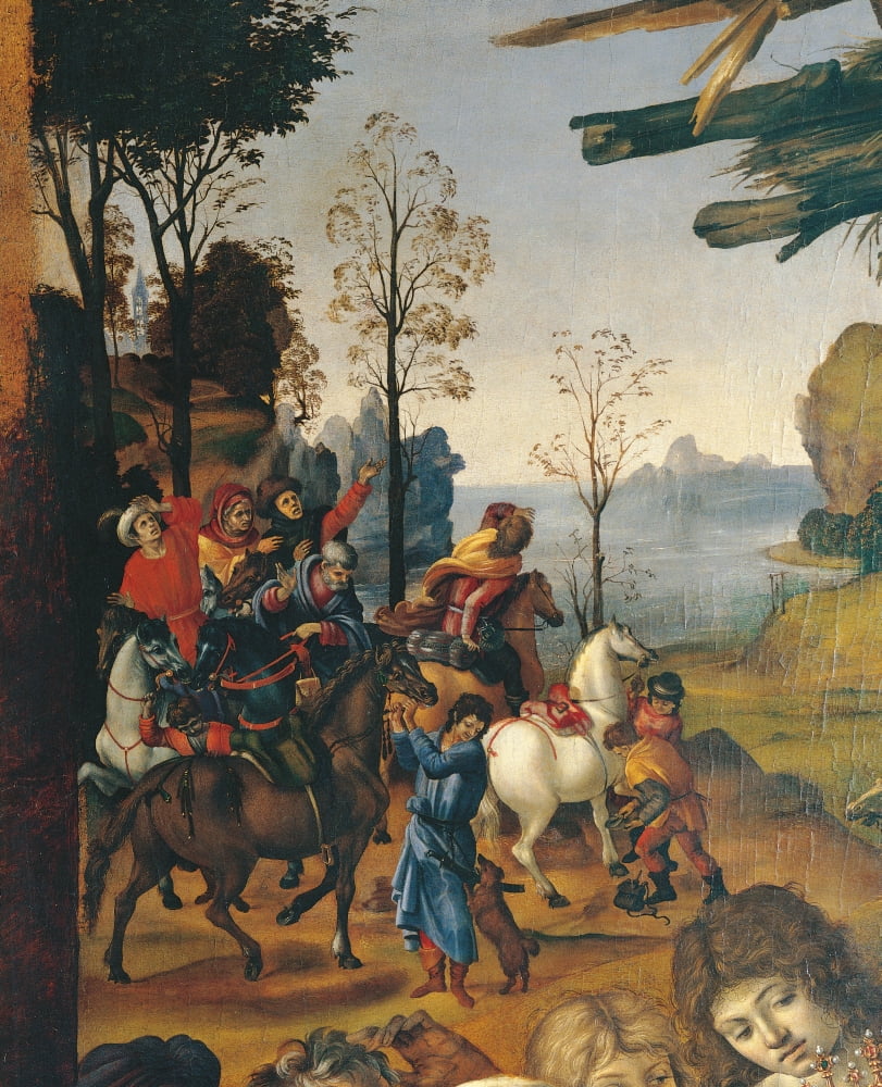 Adoration Of The Magi (Panel In The Church Of San Donato) Canvas Art - (24 x 36)